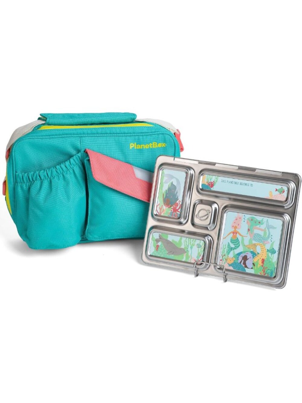 Stainless Steel Bento Box Kit for Kids - 5 Compartments, Insulated Bag